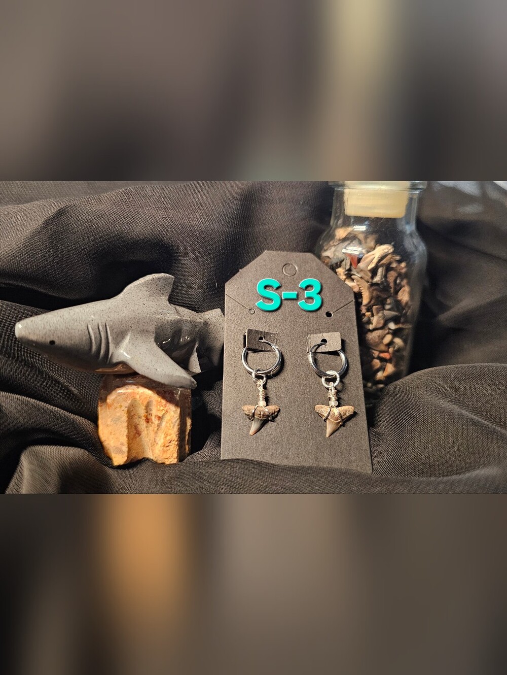 Shark Tooth Earrings (S-3)